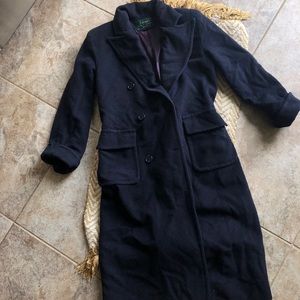 Ralph Lauren Navy Wool Trench 4P